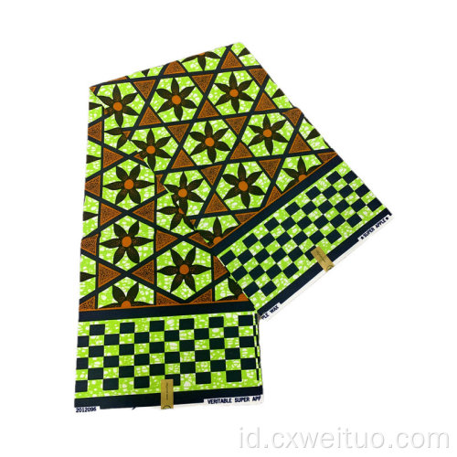 100% Polyester Bolock African Cetak kain cetak